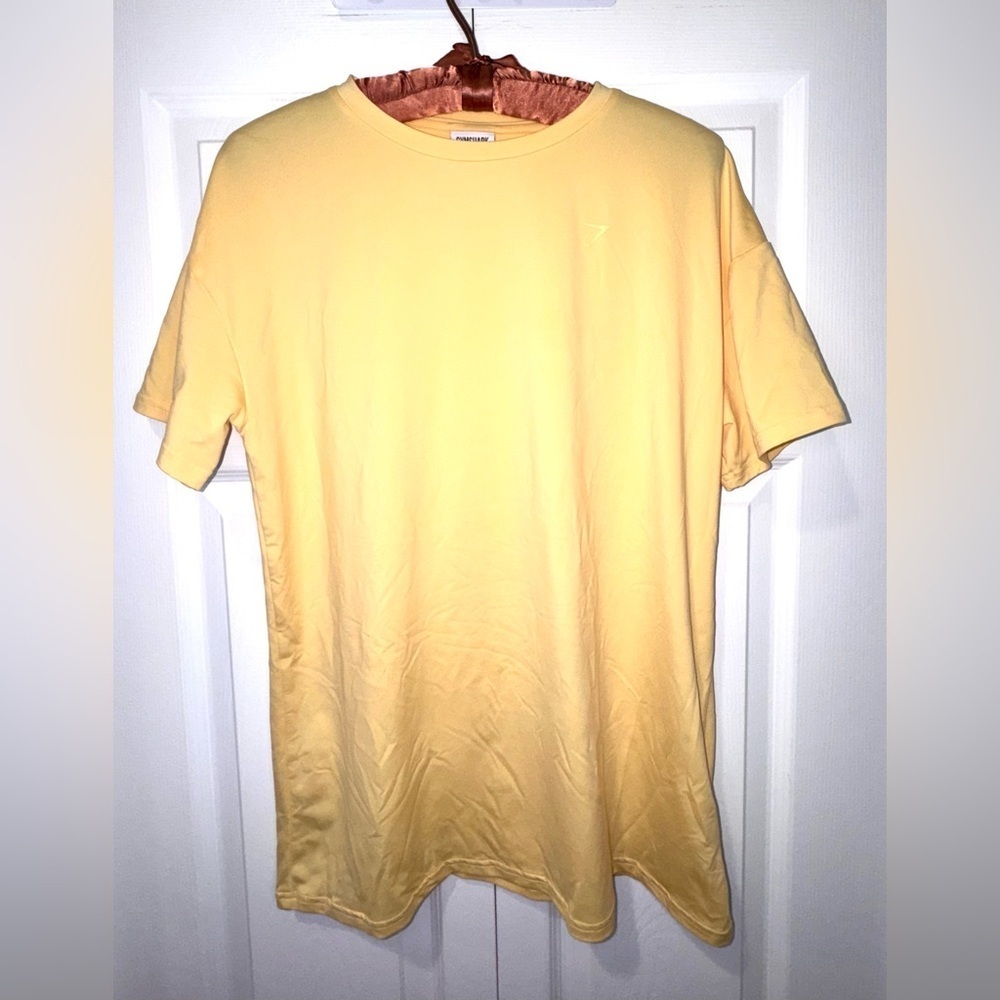 Gymshark Whitney Simmons Yellow oversized Tee Size XS